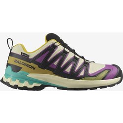 Salomon XA PRO 3D v9 GORE-TEX Damen Trailrunningschuhe violett/gelb/blau - 36