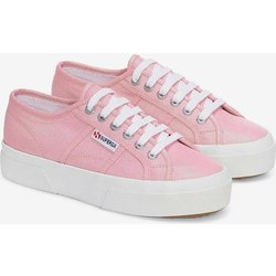 Superga Platform Lame Rosa Weiß Damen Sneaker - 36