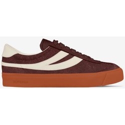 Superga Club S Swallow Suede Sneaker dunkelbraun/weiß - 37