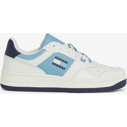 Sneaker Tommy Jeans Leather Fine Cleat weiß blau - 44