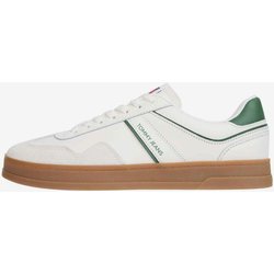 Tommy Jeans The Greenwich Leather Sneaker weiß/braun/grün - 41