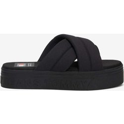 Zehentrenner Tommy Jeans Lettering Flatform Schwarz Damen - 40
