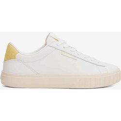 Tommy Jeans Cupsole Classic Damen Sneaker reinweiß/gelb - 36