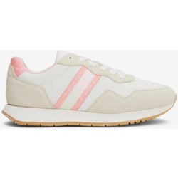 Sneaker Tommy Jeans Essentials Wildleder weiß beige rosa Damen - 36