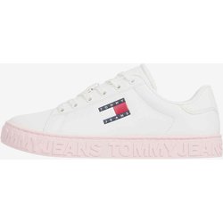 Tommy Jeans Logo Outsole Damen Sneaker weiß/rosa - 36