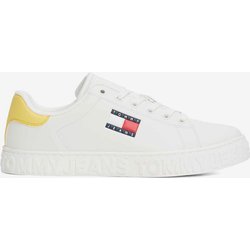 Tommy Jeans Logo Outsole Damen Sneaker weiß/gelb - 36