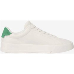 Tommy Hilfiger Court Leather Detail Sneaker reinweiß/grün - 41