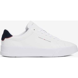 Tommy Hilfiger Court Leather Detail Sneaker reinweiß/schwarz - 41