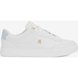 Tommy Hilfiger Essential Chic Court Damen Sneaker schneeweiß/hellblau - 36