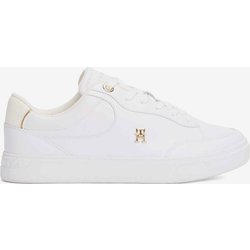 Tommy Hilfiger Essential Chic Court Damen Sneaker schneeweiß/gelb - 36