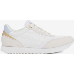 Tommy Hilfiger Essential Runner Damen Sneaker weiß/beige/blau - 36