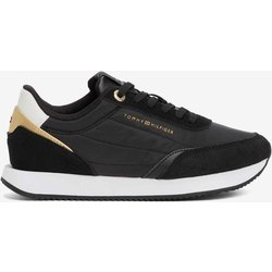 Tommy Hilfiger Essential Runner Damen Sneaker pechschwarz/weiß/beige - 36