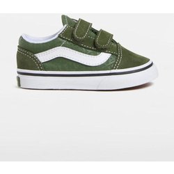 Vans Old Skool V Baby Sneaker grün/weiß - 26.5