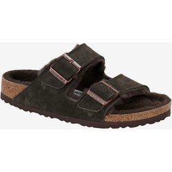 Birkenstock Shealing Narrow Sandalen dunkelgrün/braun - 37