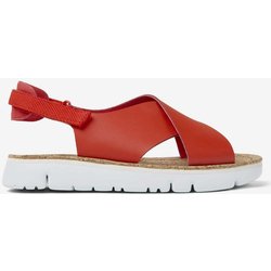 Camper Oruga Damen Sandalen rot/hellbraun/weiß - 36