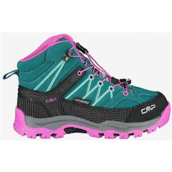CMP Kids Rigel Mid WaterProof Kinder Wanderschuhe blau-grün/rosa - 28