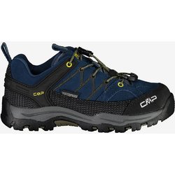 CMP Rigel Low Waterproof Kinder Trekkingschuhe Dunkelblau/Gelb - 28