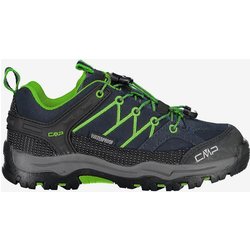 CMP Rigel Low Waterproof Kinder Trekkingschuhe Dunkelblau/Neongrün - 28