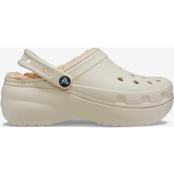 Crocs Classic Platform Lined Damen Clogs beige - 41-42