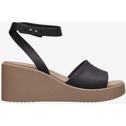 Sandalen Crocs Brooklyn Ankle Strap Wedge Schwarz Braun Damen - 36-37