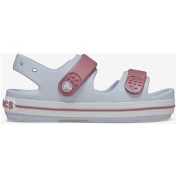 Sandalen Crocs Crocband Cruiser in reinem Weiß und Rot für Kinder - 29-30
