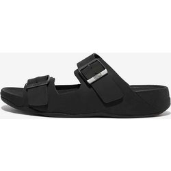 FitFlop Gogh Moc Buckle Nobuck Slides Sandalen schwarz - 43