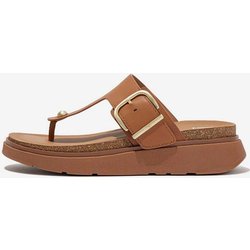 FitFlop Gen-FF Buckle Leather Toe-Post Damen Sandalen hellbraun - 42