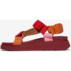 FitFlop Gen-FF Adjustable Webbing Leather Damen Sandalen rot/orange - 36
