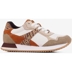Geox Doralea Damen Laufschuhe weiß/braun/beige - 36