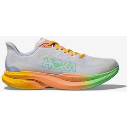 HOKA Mach 6 Laufschuhe grau/orange/grün - 44(2/3)