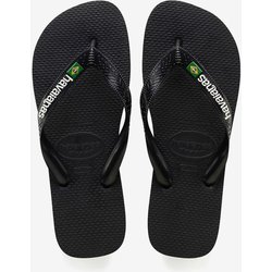 Havaianas Brasil Logo Flip-Flops schwarz/weiß - 23-24