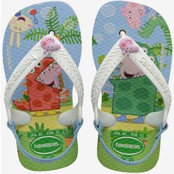 Havaianas Peppa Pig Baby Flip-Flops weiß/grün/blau - 19-20