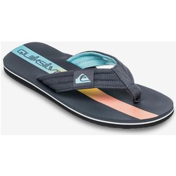 Quiksilver Molokai Layback II Flip-Flops dunkelgrau/blau/orange - 39