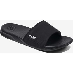 Reef One Slide Logo Badesandalen schwarz/weiß - 46