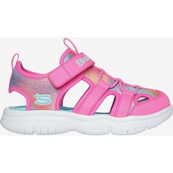 Skechers Flex Splash Daylight Shimmer Sandalen rosa/blau - 28.5