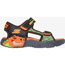 Skechers Creature-Splash Kinder Sandalen orange/grün - 33