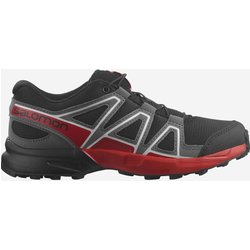 Salomon Speedcross Kinder Trailrunningschuhe schwarz/grau/rot - 31