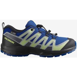 Salomon XA Pro V8 ClimaSalomon Waterproof Kinder Trailrunningschuhe kobaltblau/grün - 28