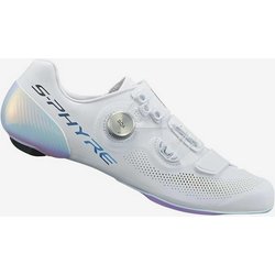 Shimano RC9 PWR S-PHYRE Rennradschuhe weiß/blau - 38