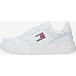 Tommy Jeans Retro Basket Leather Damen Sneaker weiss/hellblau - 37