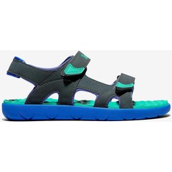 Timberland Perkins Row 2-Strap Baby Sandalen dunkelgrau/türkis - 24
