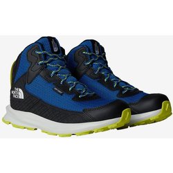 The North Face Fastpack Hiker Mid Waterproof Kinder Wanderschuhe blau/schwarz/gelb - 32