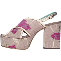 Paola D'Arcano Sandalen in Fuchsia