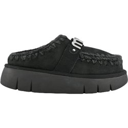 Damenschuhe Mou - bounce clog metal logo - schwarz