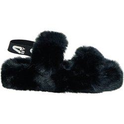 Schuhe fur Damen Massimo Santini MERIDA fur sandal schwarz Fur/elast.