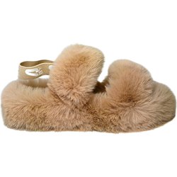 Schuhe fur Damen Massimo Santini MERIDA Fur sandal NAT Pelz / Elast.