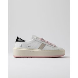 Turnschuhe Frau Datum w421-hp-ca-wb Bergplattform weiB/schwarz