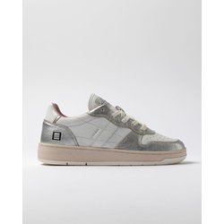 Turnschuhe Frau Datum w421-cr-sh-ws Gericht glanzend weiB/silber