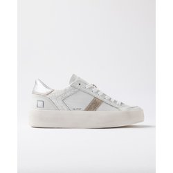 Turnschuhe Frau Datum w431-hf-po-tl Hugel halbpop weiB laminiert
