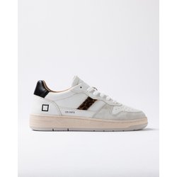 Turnschuhe Frau Datum w431-c2-vc-wd Gericht 2.0 Vintage weiBen Leoparden